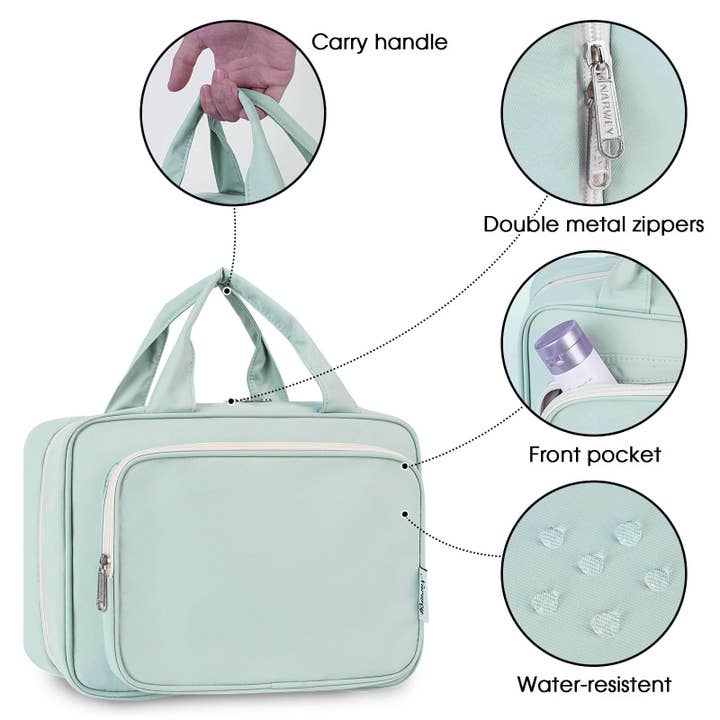 wandf - Wholesale Toiletry Bag - Women's - Large Capacity Waterproof Hanging Toiletry Bag Travel Bag8