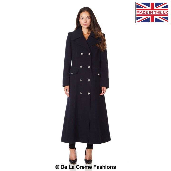 De La Creme Fashions – wholesale Coat – Women’s – Womens Wool and Cashmere Blend Double Breasted Maxi Coat5