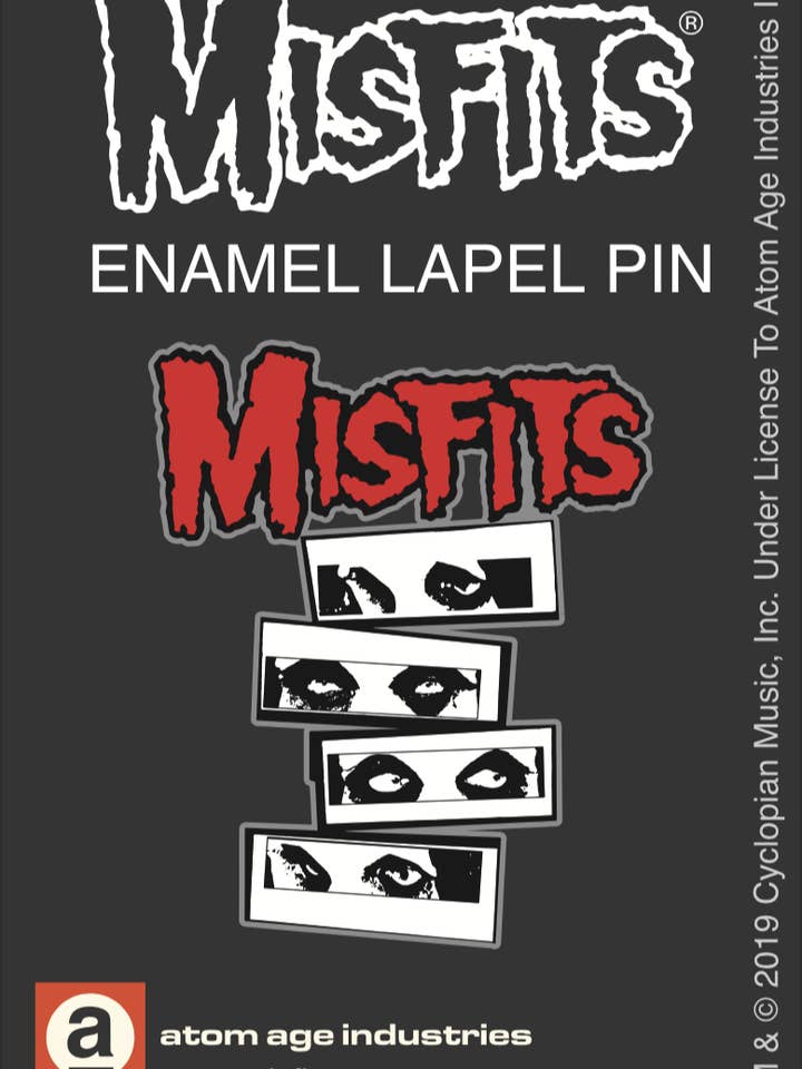 Misfits Fiend Eyes Enamel Pin for wholesale by Dead Rockers