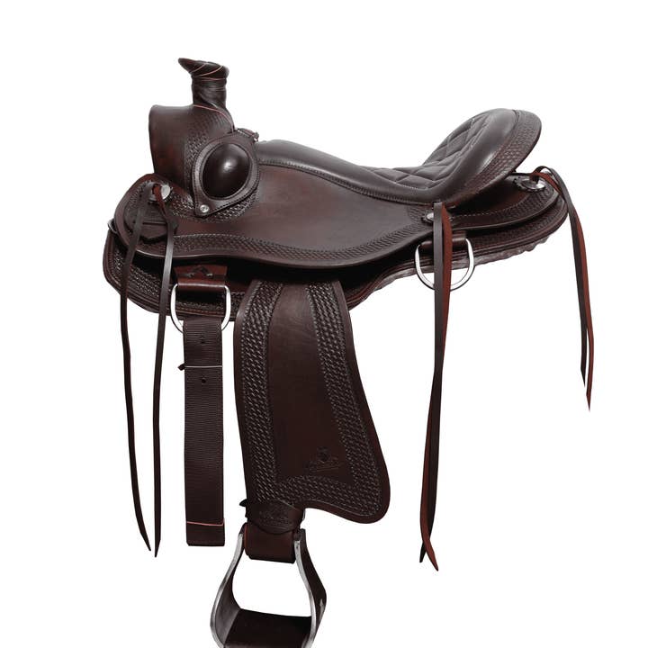 Handcrafted Western Saddle – Premium Basket Tooled Leather for wholesale by Pro Classic Global
