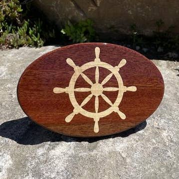 Hitch Cover - Nautical - Ships Wheel for wholesale by Stonington Designs/Hitch-Crafter