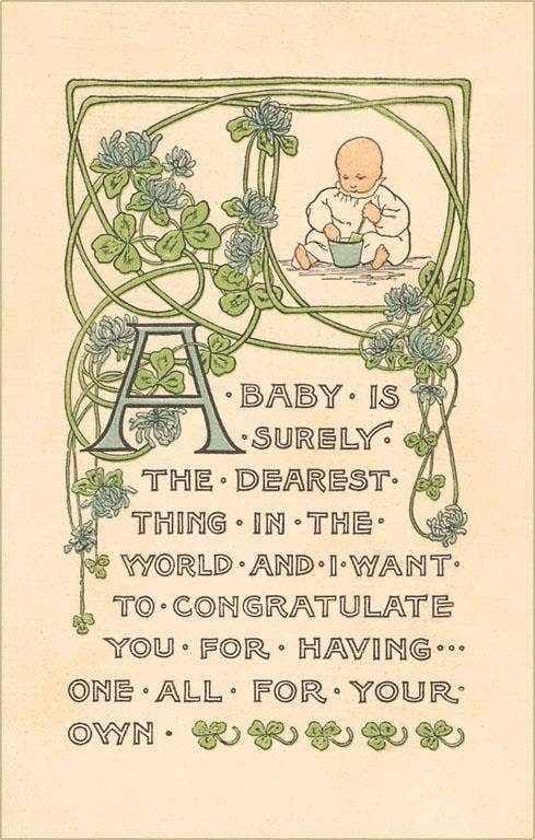 Found Image Press – Großhandel Briefpapier-/Postkarten-Set – Glückwunschkarte BY-95 Glückwünsche zur Geburt0