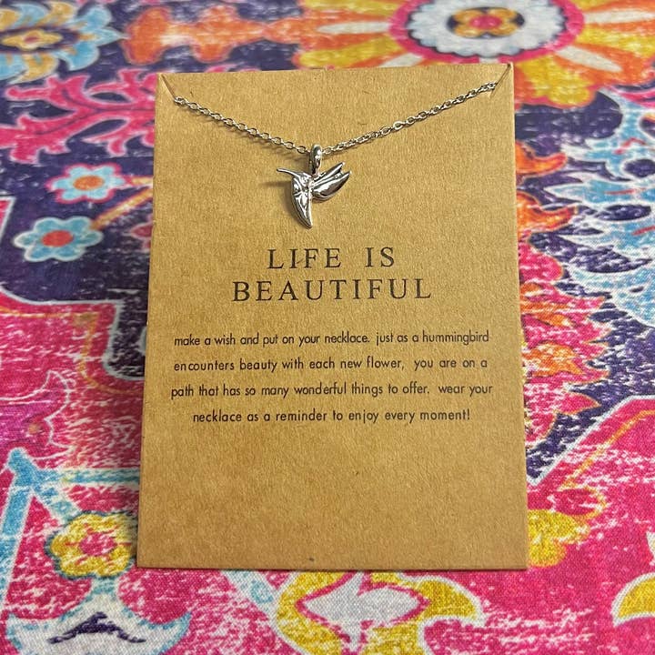 Briano Wholesale - Wholesale Pendant/Charm Necklace - Inspirational Make a Wish Necklaces With Card27