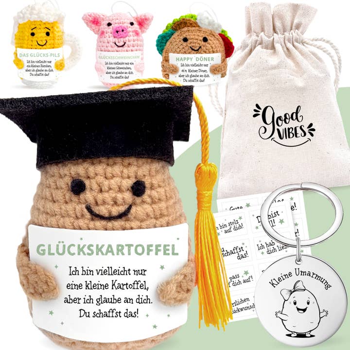 Positive Kartoffel Johann | Glücksbringer-Set | No. HF-05 für den Großhandel von LOViLEE