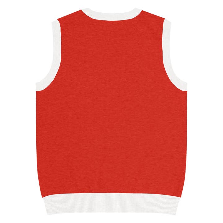 Gilet à col en V en tricot pour la vente par Art by Tuula