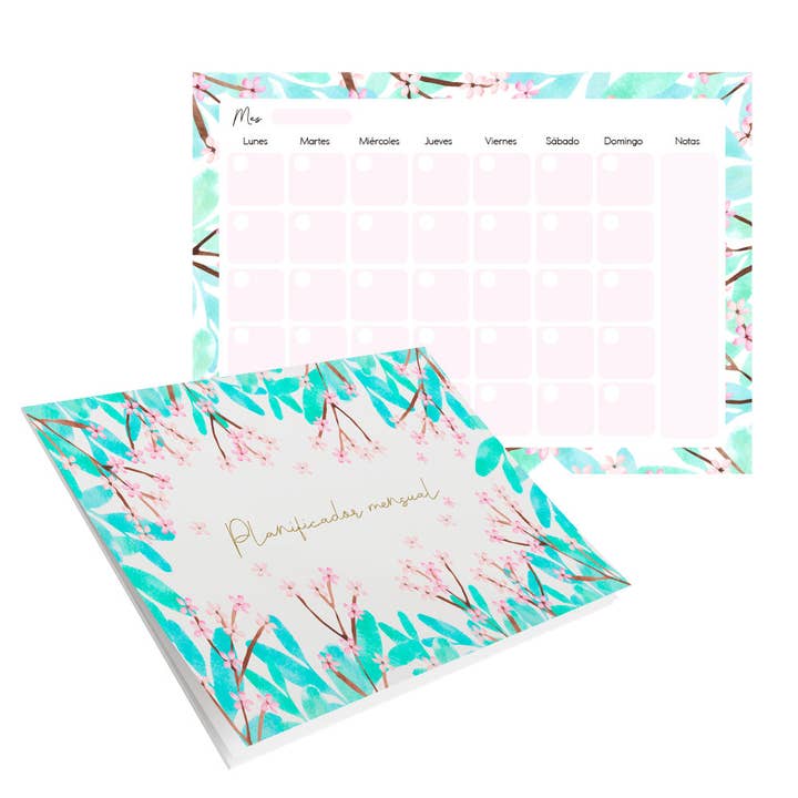 PLANEADOR MENSAL EM FLOR DE CEREJEIRA por atacado de HANNAI