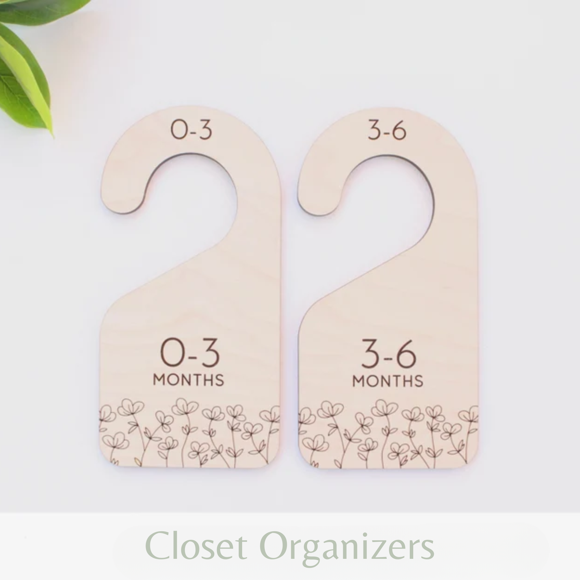 The HNB House - Wholesale Clothes hangers - Floral Baby and Toddler Clothing Closet Markers/Dividers0