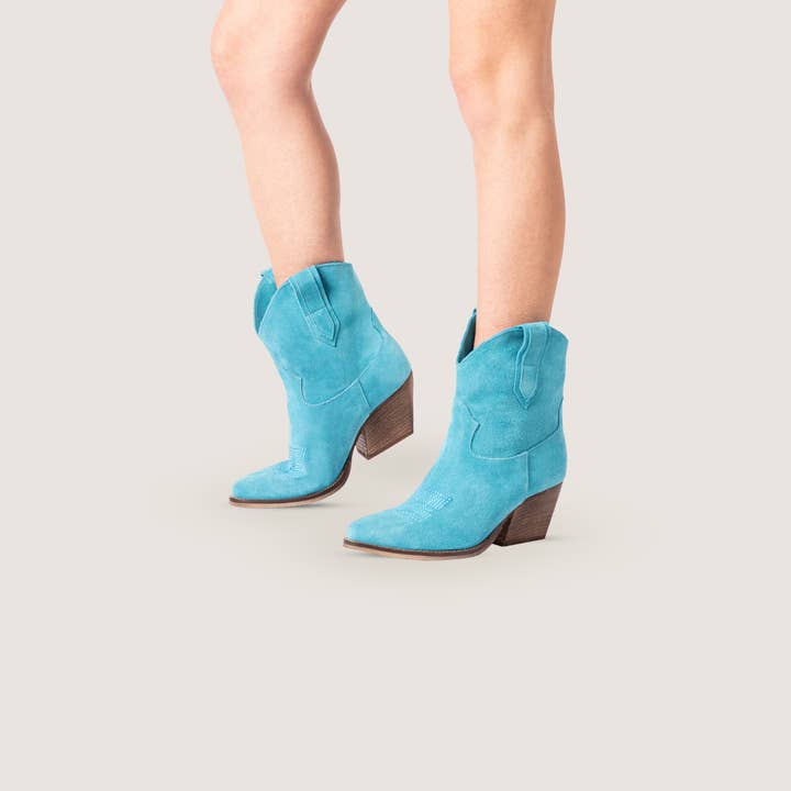 Kali Shoes - Wholesale Cowboylaarzen - Dames - Leila Texan Boots Turquoise