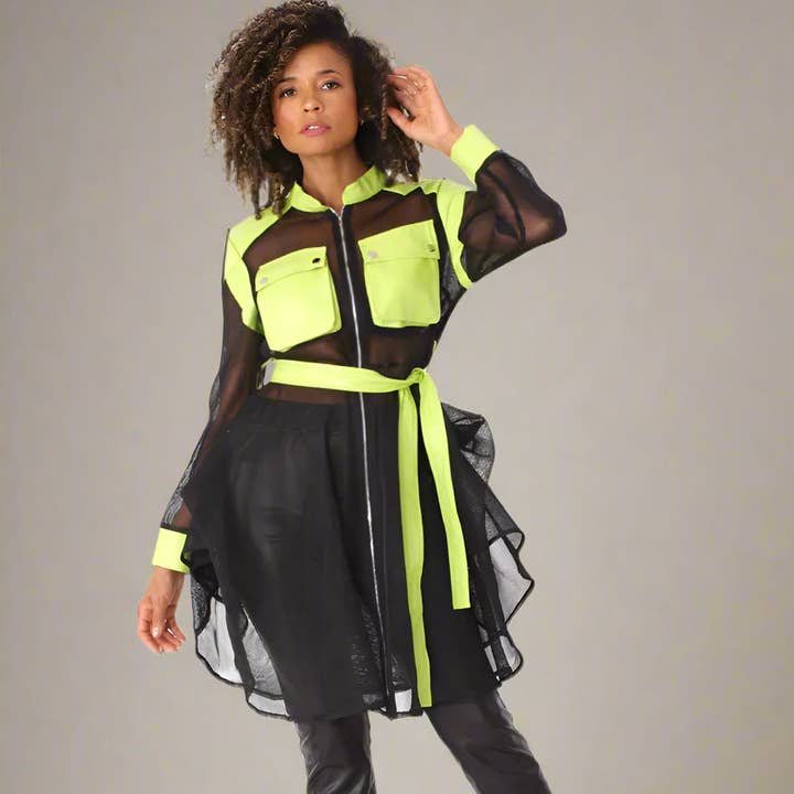 Chaqueta de malla con detalles de cuero - 81950 y otras tendencias de Resultados para malla camuflaje al por mayor. Devoluciones gratuitas y condiciones de pago a 60 días en Faire en Faire.