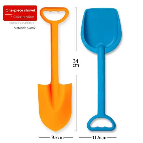Toyarina - Wholesale Beach/pool toy – Child & baby - Large Kids Beach Sand Shovels and Rakes - 2 Pcs - Assorted1