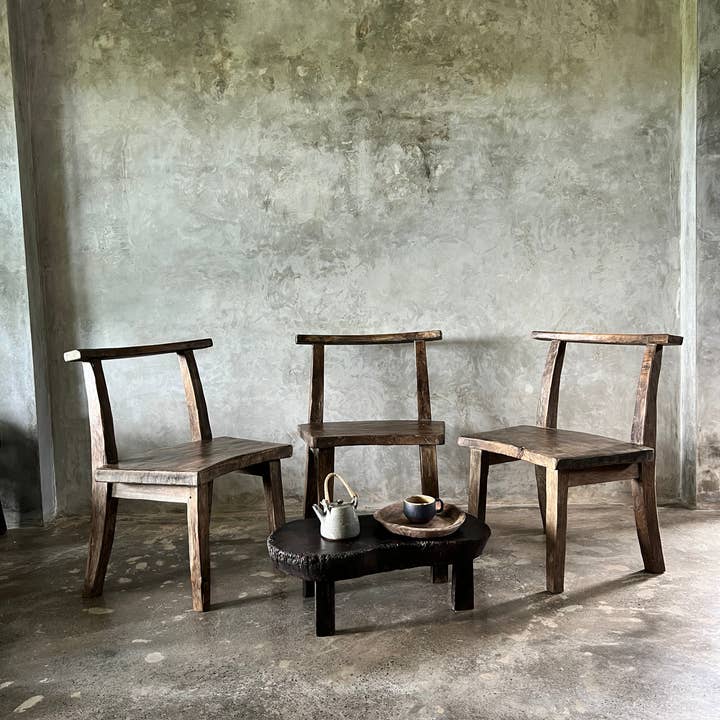 Office Objets – wholesale Chair – Large chair or armchair in antique teak H84 L6068