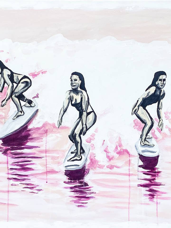 The Pink Ladies Print for wholesale by Makenzie Kurz Art