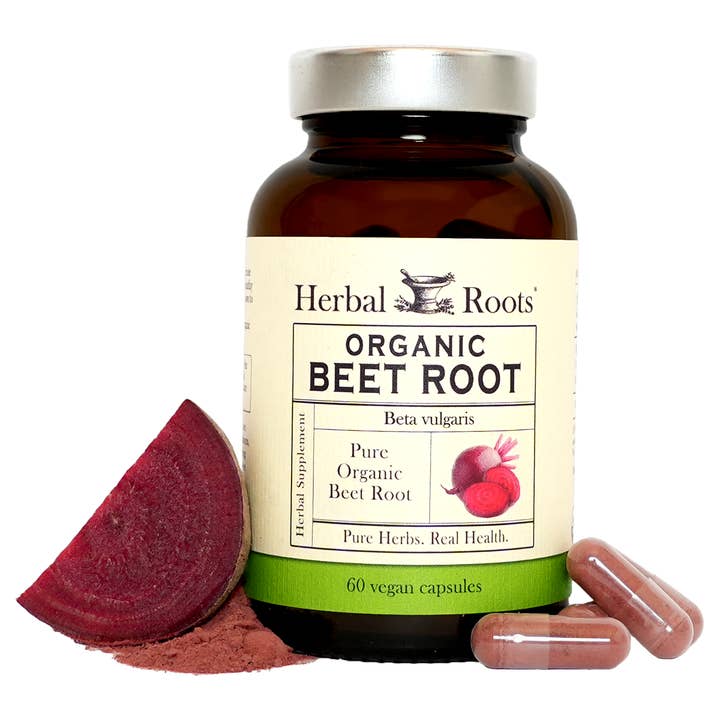 Herbal Roots Organic Beet Root Capsules for wholesale by Herbal Roots