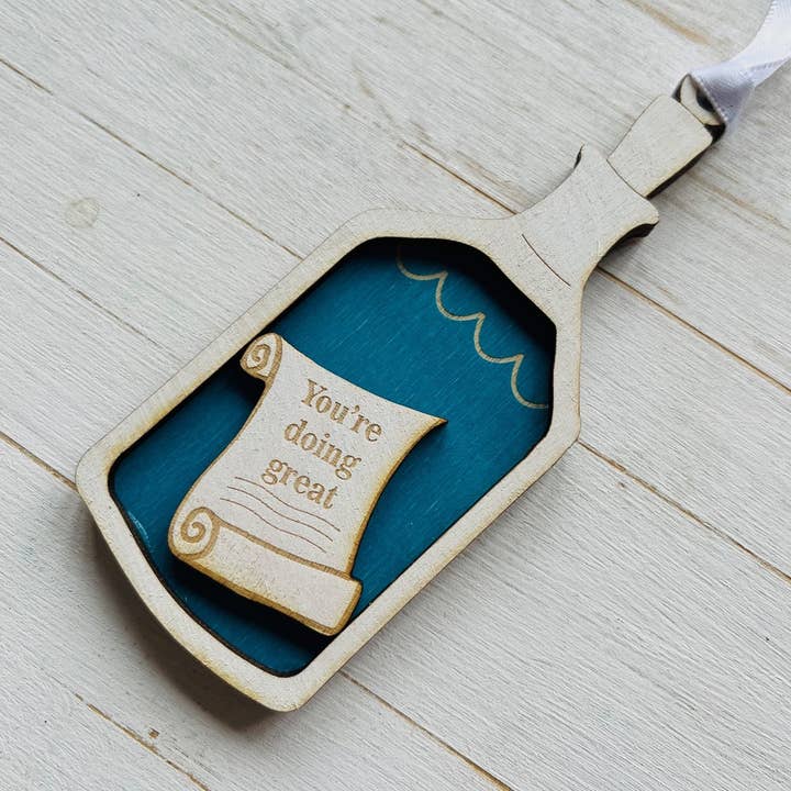 Besked i en flaske Diverse citat hængende dekoration for engroshandel hos Gorgeous Little Bits Ltd