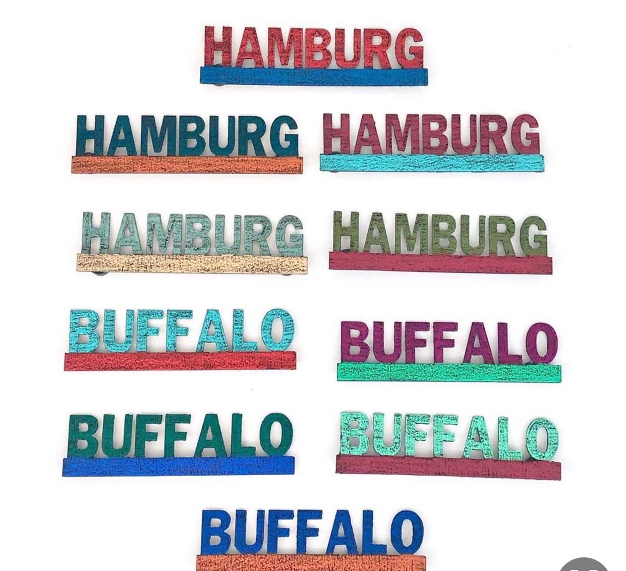 Whimsies - Wholesale Magnet - Magnet Word metal art customizable word state recycle USA1