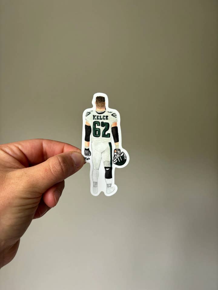 Jason Kelce Sticker for wholesale by Candaces Canvasses
