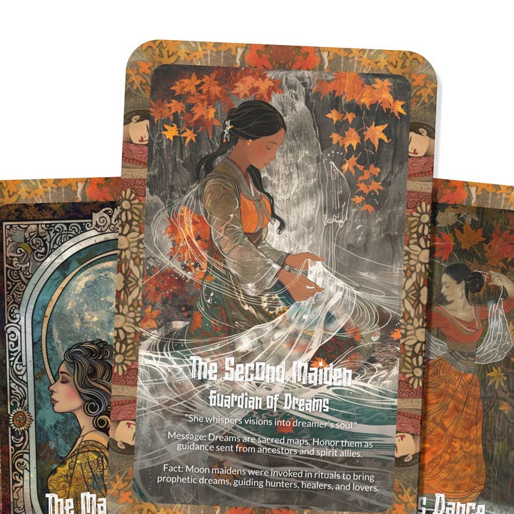 Ibiza Tarot USA - Wholesale Tarot Cards - Oracle of the Moon Maidens Lunar Spirit Deck – 22 Cards3