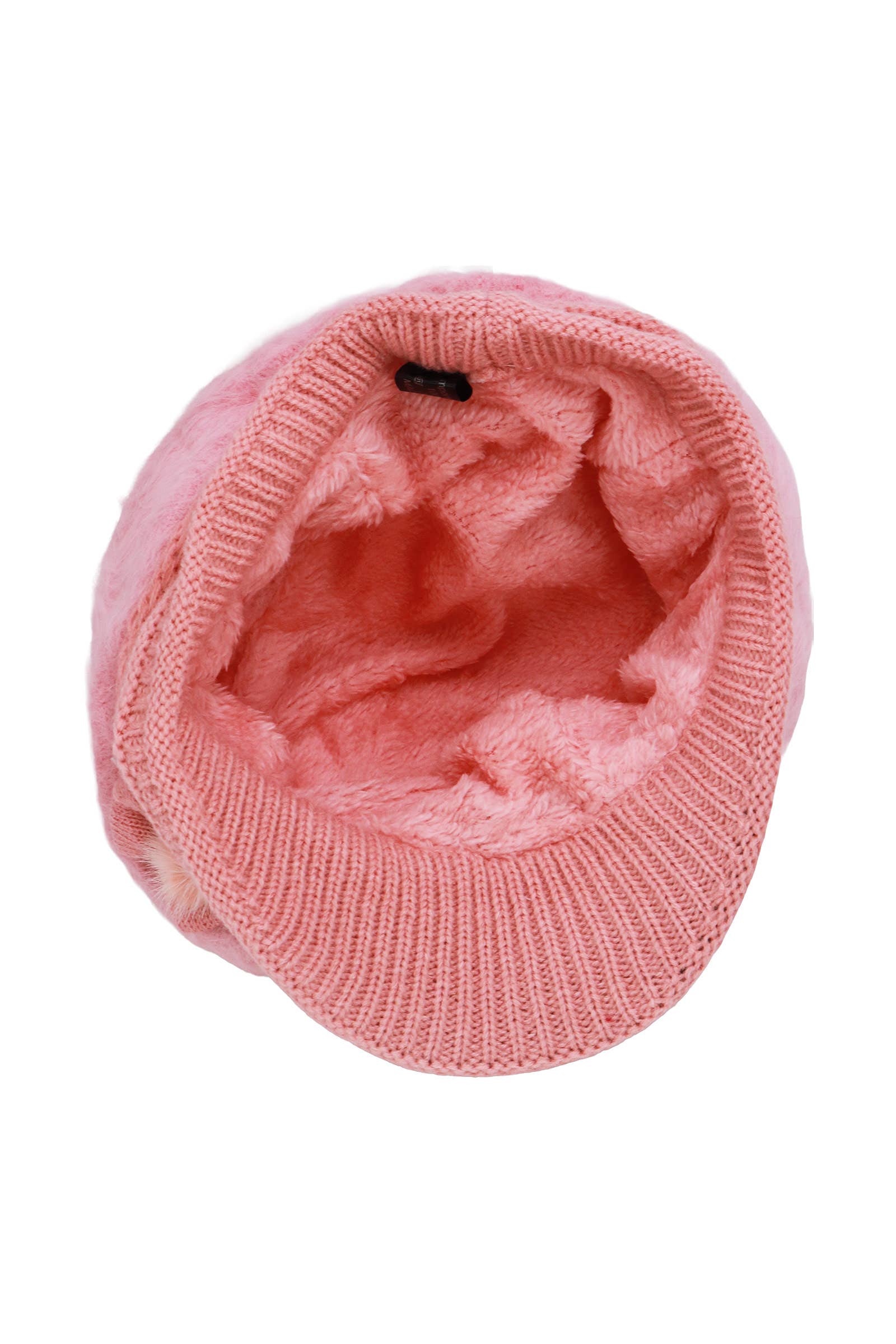 ASSORTED Vegan Angora Fur Flower Knitted Fiddler Cap for wholesale on Faire4