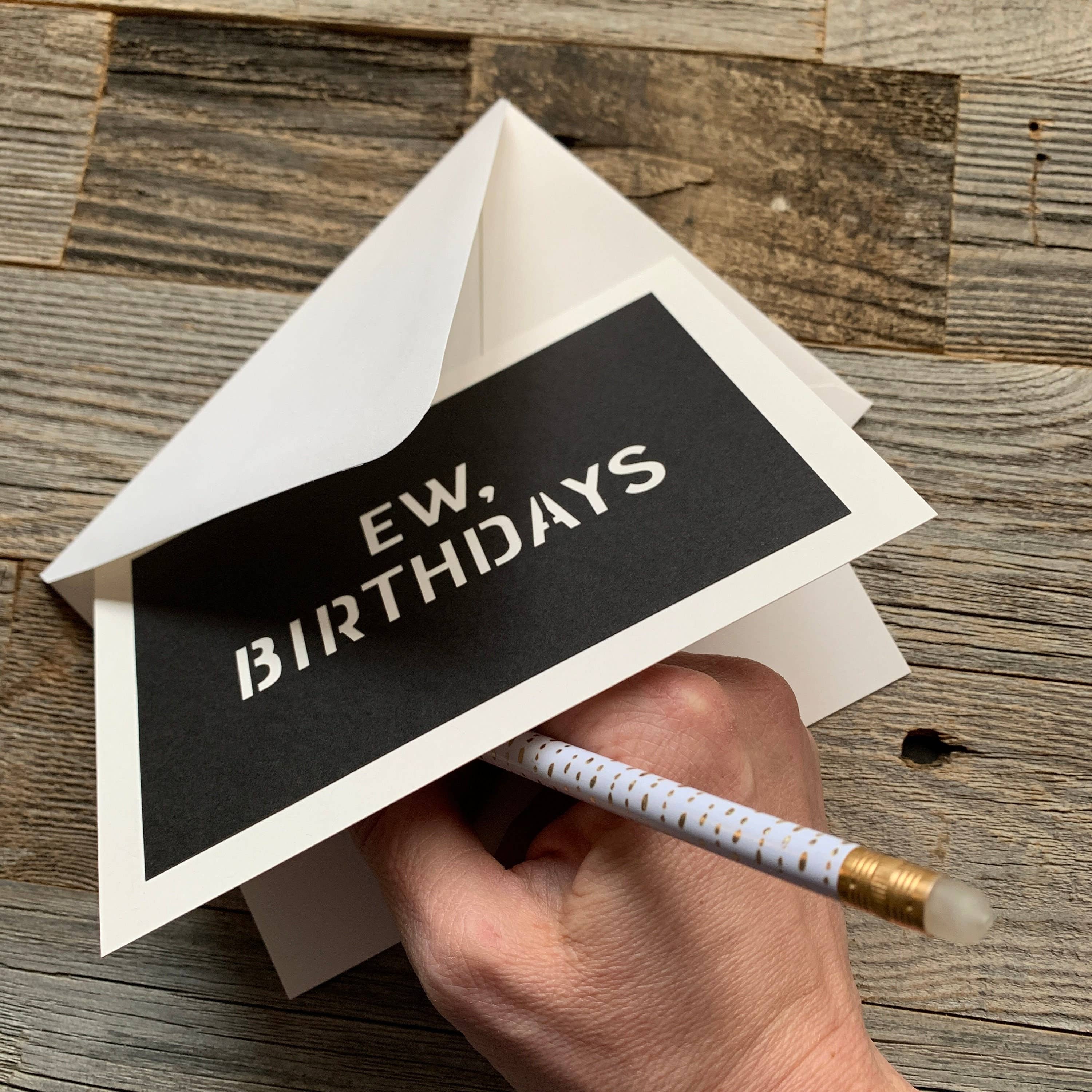 Louise Lauret - Wholesale Birthday Card - Schitt's Creek Inspired Ew, Birthdays Card4