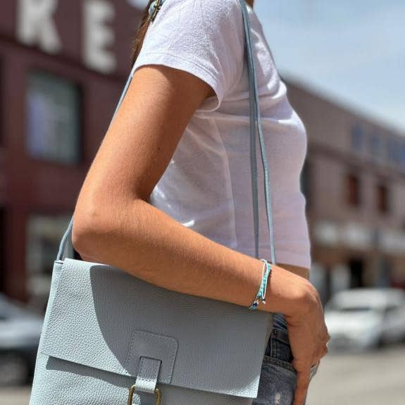 Bolso Bandolera Piel Italiana con Bolsillo Interior Mujer para venta al por mayor de Chenson & Gorett