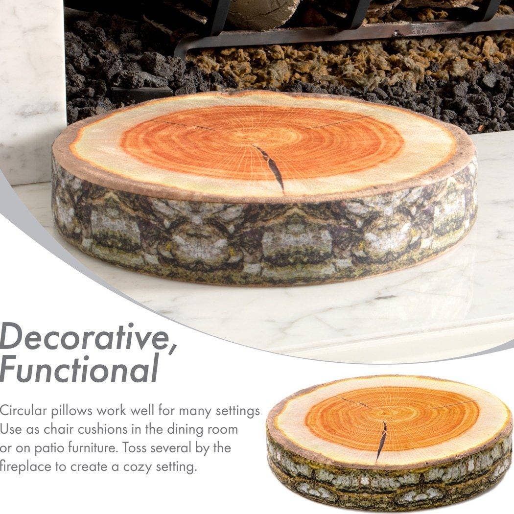 Husband Pillow - Wholesale Chair Cushion - Log Maple Slice Memory Foam Seat Cushion Decorative Pillow - Bring Nature Home16