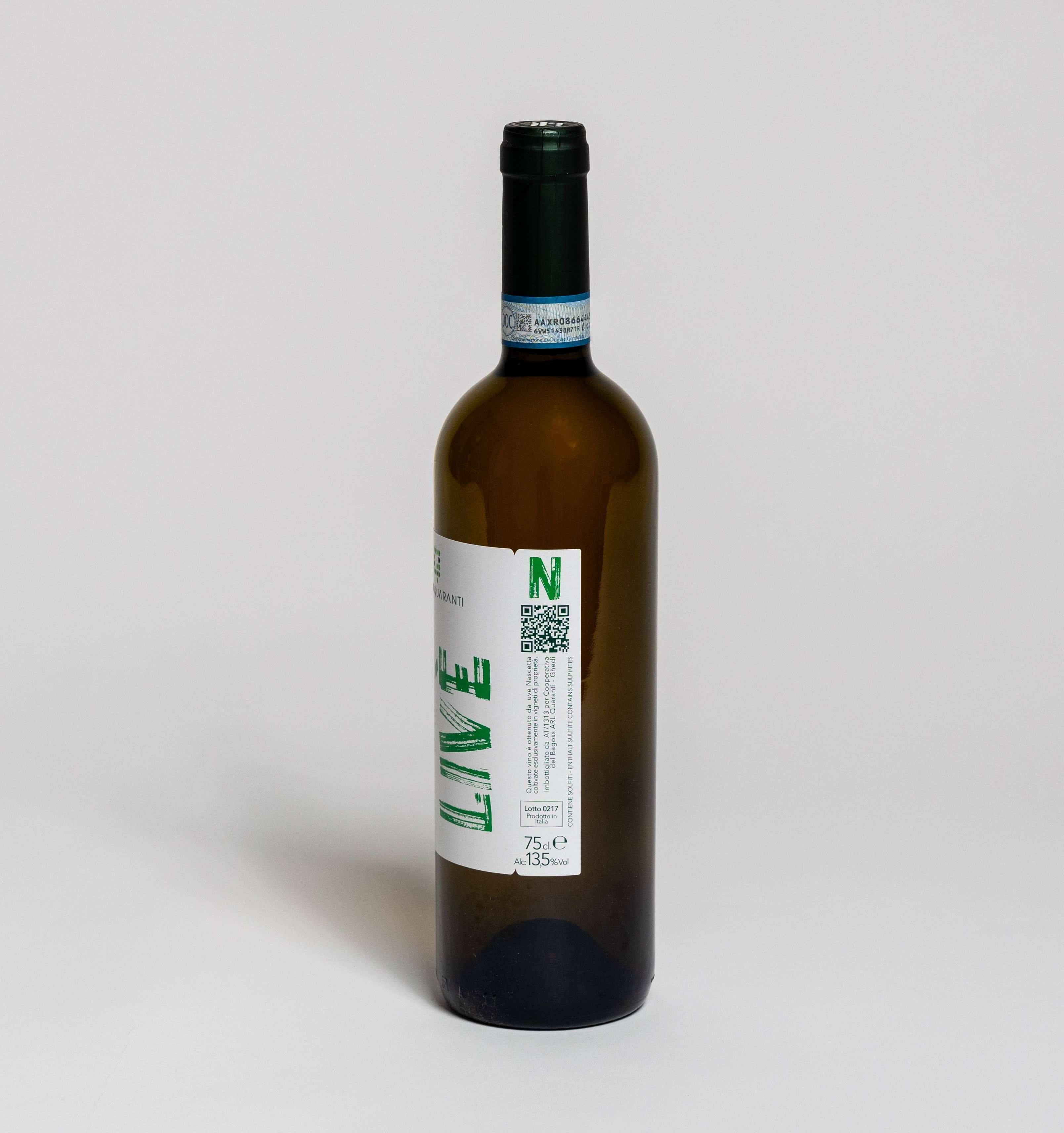 Vignaquaranti - Vendita all'ingrosso Vino bianco - Nascetta Monferrato Bianco DOC | Vino bianco secco | Livé1