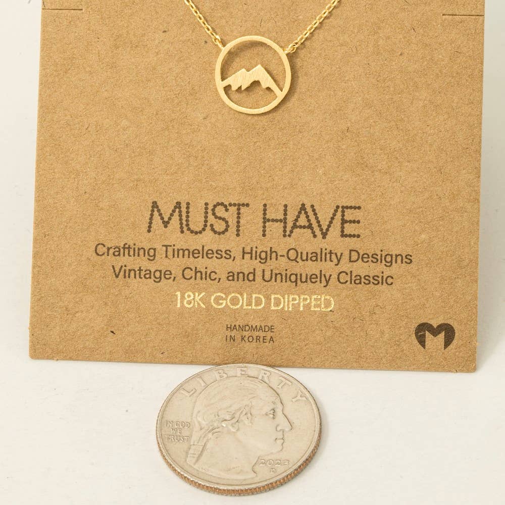 Fame Accessories – Großhandel Kette mit Anhänger/Charm – Mountain Range Anhänger Halskette2