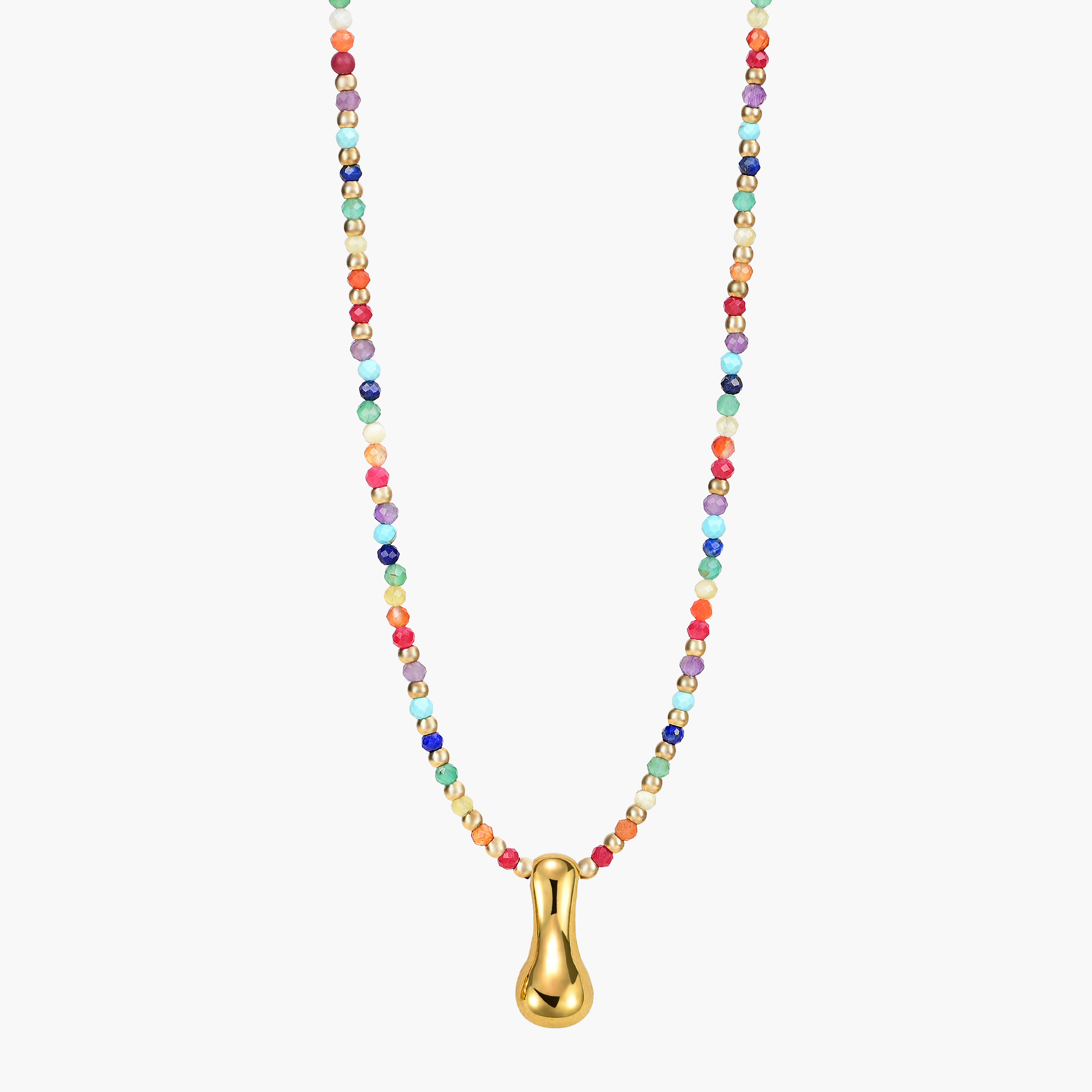 Cape Diablo – wholesale Pendant/charm necklace – Rainbow Bubble Letter Initial Necklace for Valentine's15