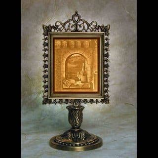 Fruit Of the Vine Porcelain Lithophane Victorian Accent Lamp for wholesale by The Porcelain Garden Inc.