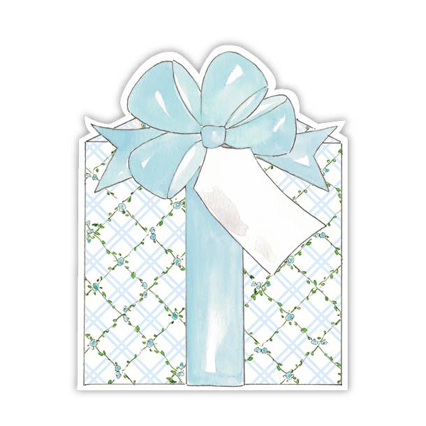 Paquete de enrejado verde azul pintado a mano con detalles troquelados para venta al por mayor de RosanneBeck Collections