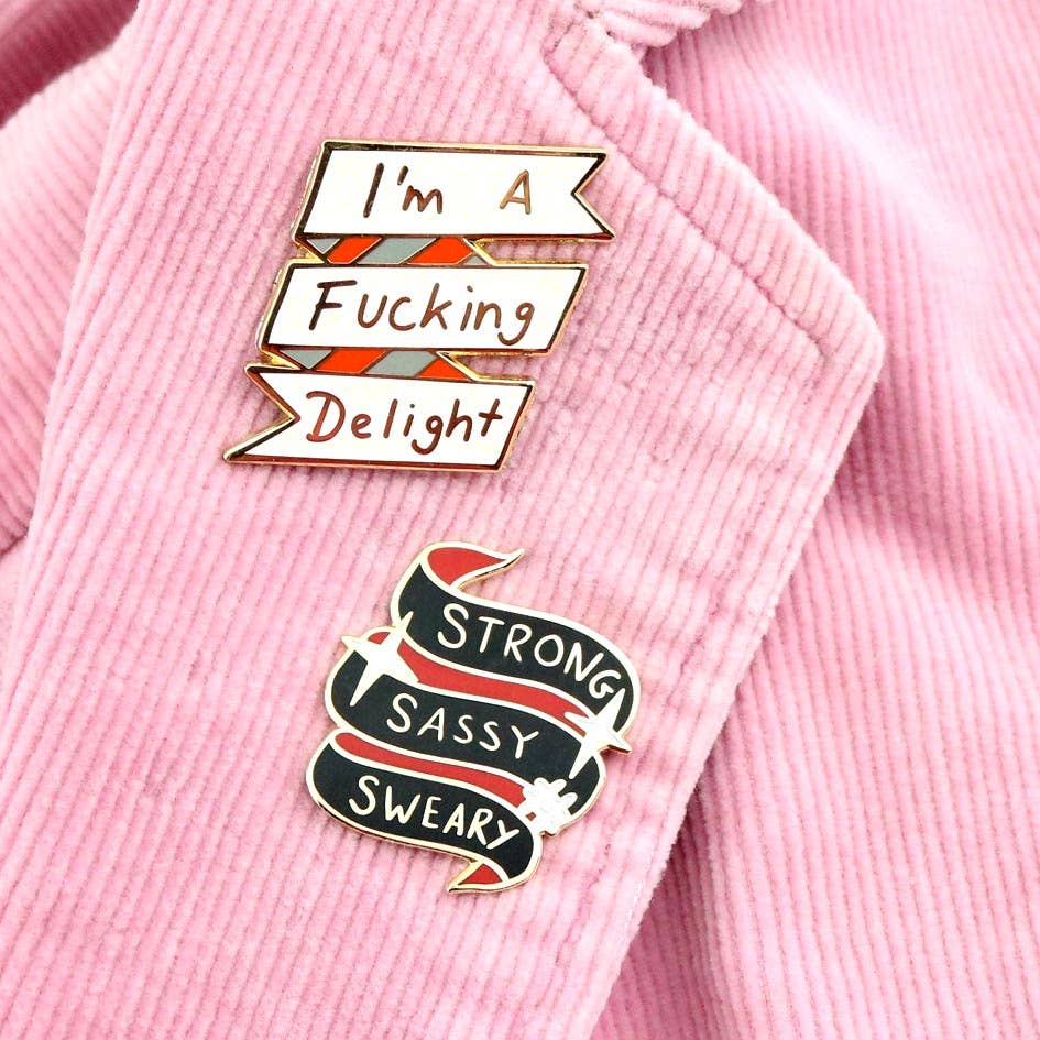 Jubly-Umph - Wholesale Lapel pin/button - I'm A Fucking Delight Lapel Pin1