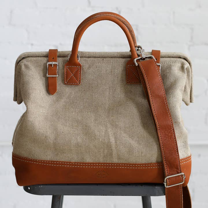 FORESTBOUND - Wholesale Weekender Bag - Women's - 1960's era Salvaged Hemp Carryall