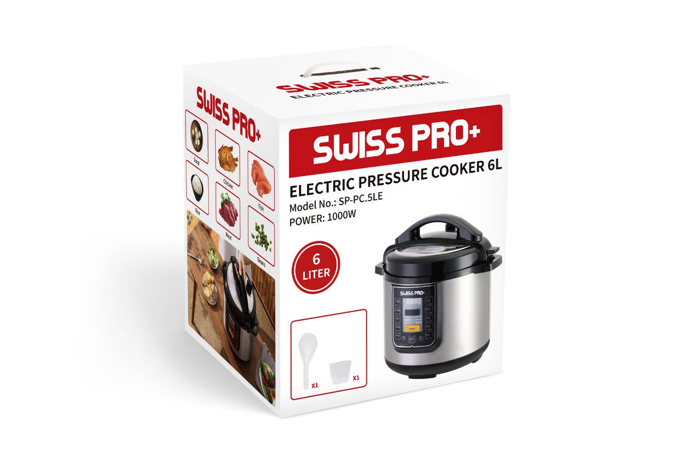 Swiss Pro+ – wholesale Kitchen appliance – Electric Pressure Cooker 1000W 6L8