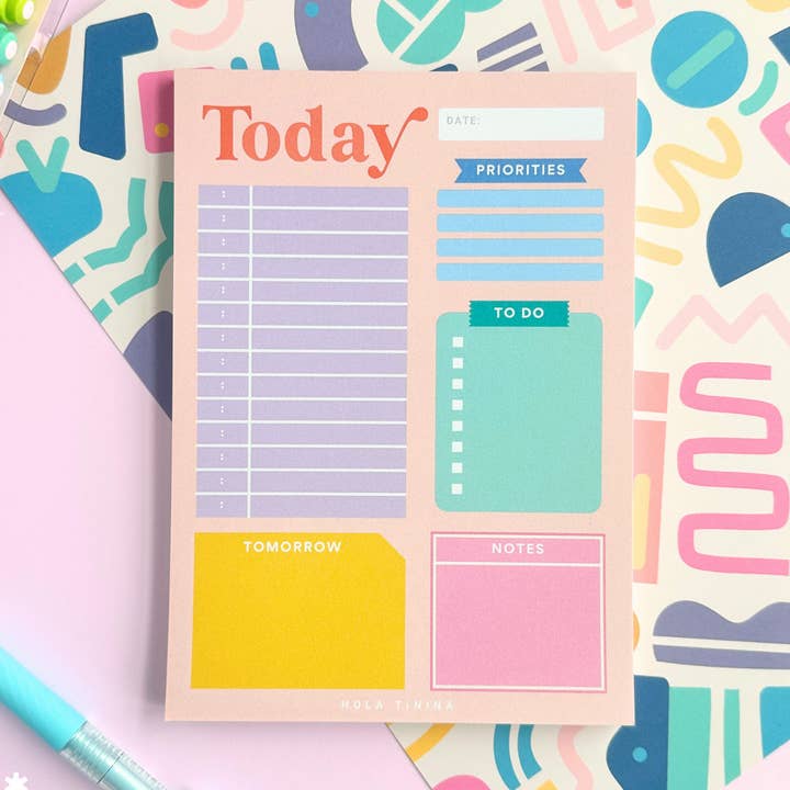 Today Daily Notepad Planner | Teacher gift for wholesale by Hola Tinina