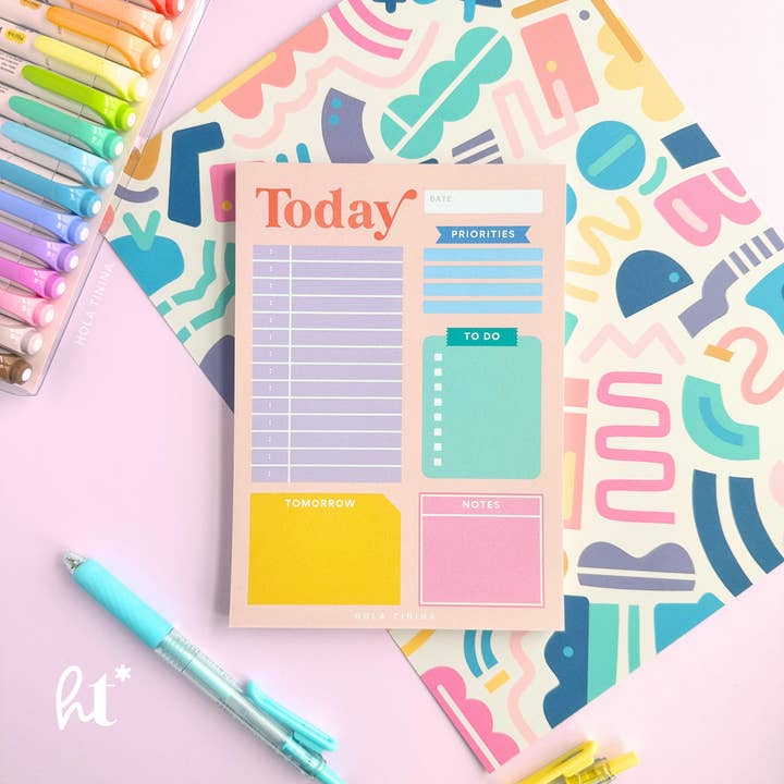 Idag Daglig Anteckningsblock Planerare | Lärargåva för wholesale av Hola Tinina