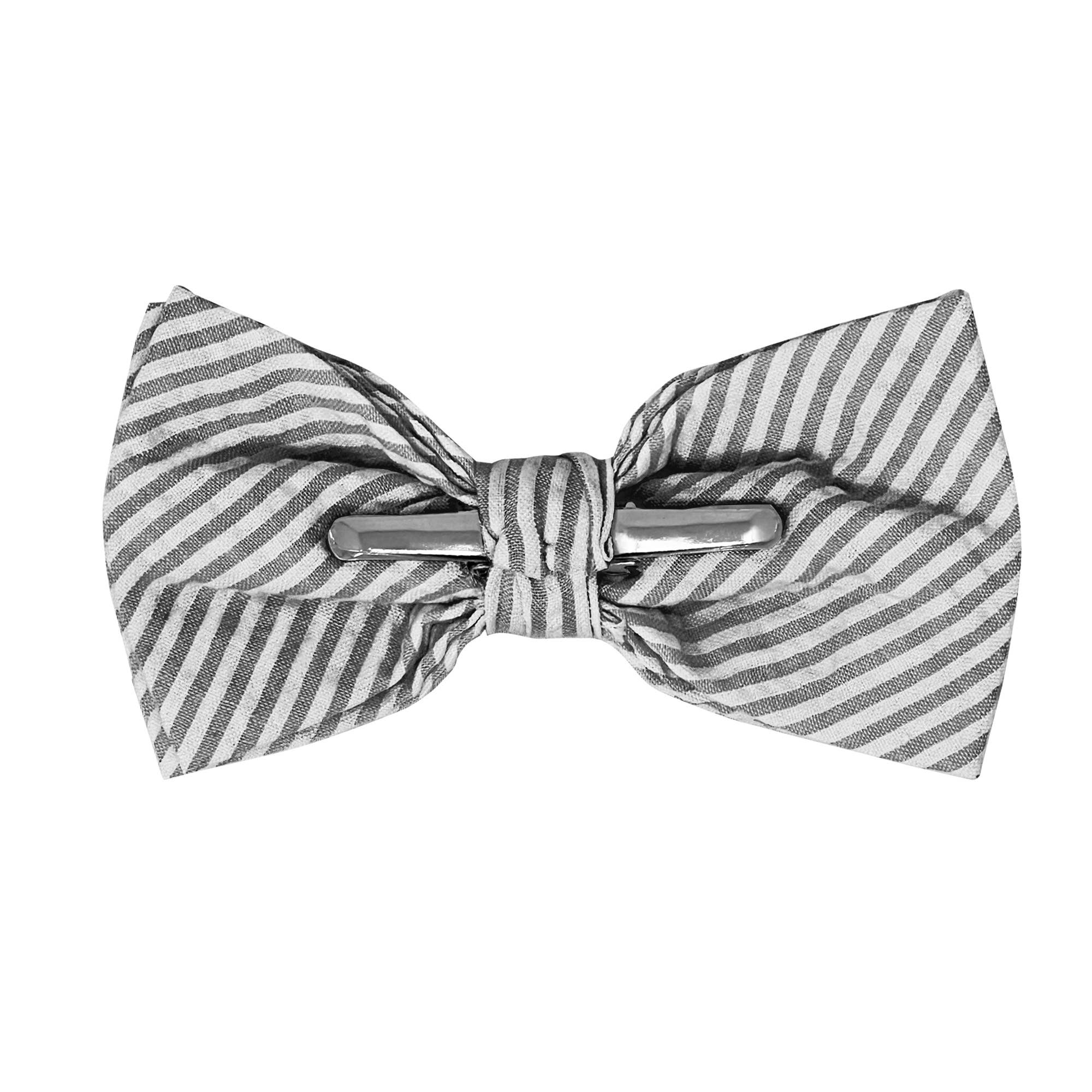 Jacob Alexander - Wholesale Bow Tie - Men's - Men's Seersucker Striped Bow Tie44