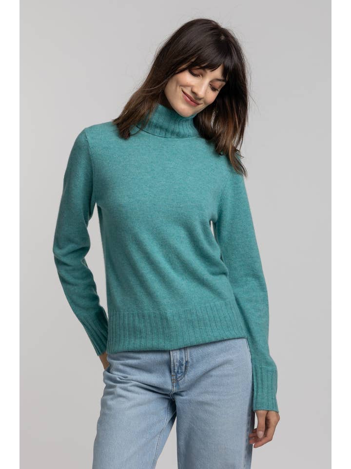 QUINN - Wholesale Knit Sweater - Women's - Lauren Cashmere Turtleneck22