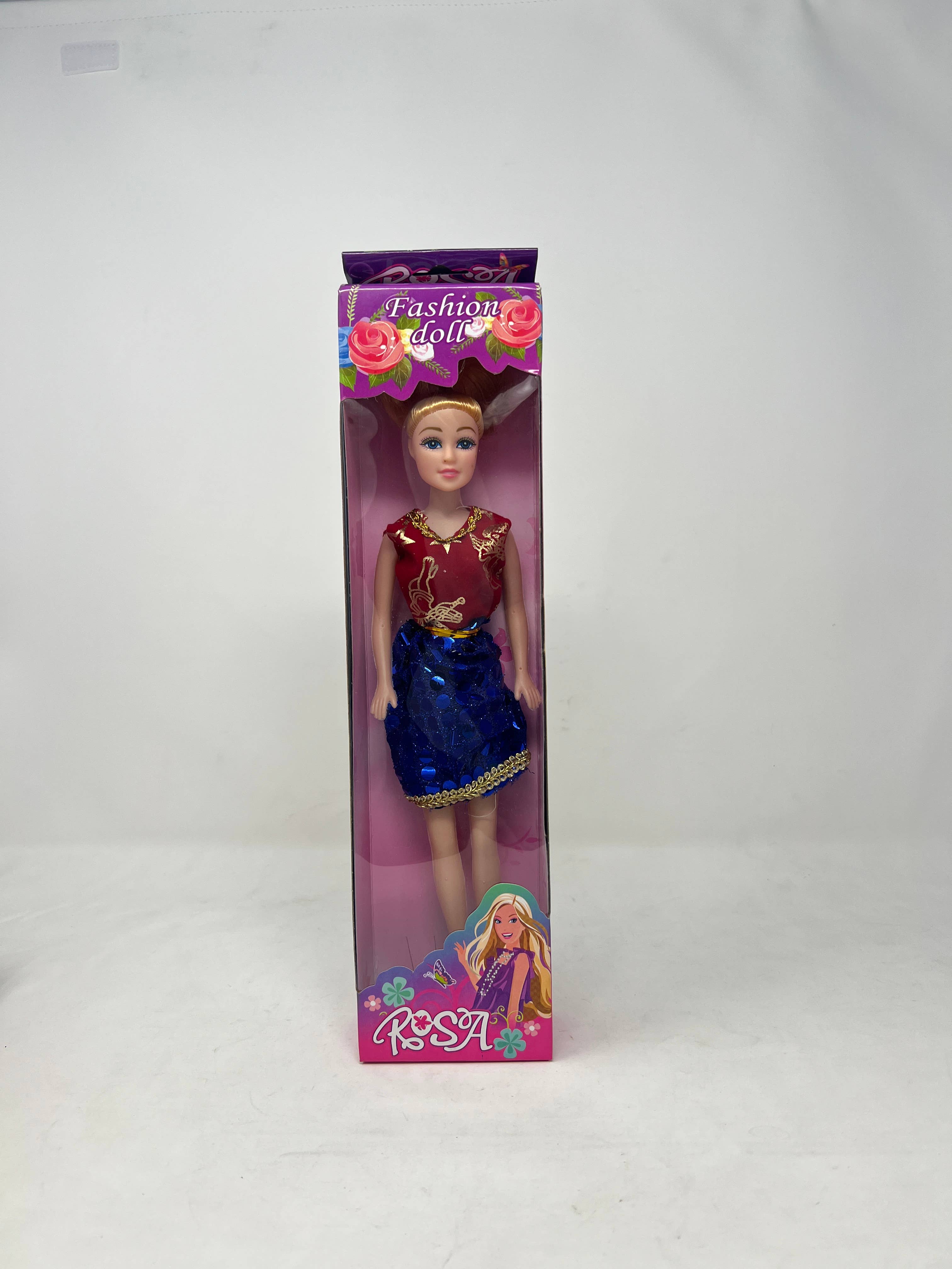 USA HomeMax - Wholesale Toy Set - Kids - Fashion Doll Rosa, Blue Eyes, Purple Hair Assorted Dresses3
