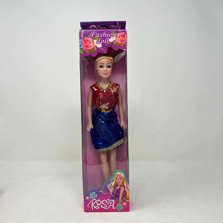 USA HomeMax - Wholesale Toy Set - Kids - Fashion Doll Rosa, Blue Eyes, Purple Hair Assorted Dresses3