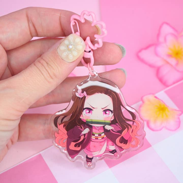 Kawineko - Wholesale Keychain - Women's - Nezuko Demon slayer acrylic keychains anime manga