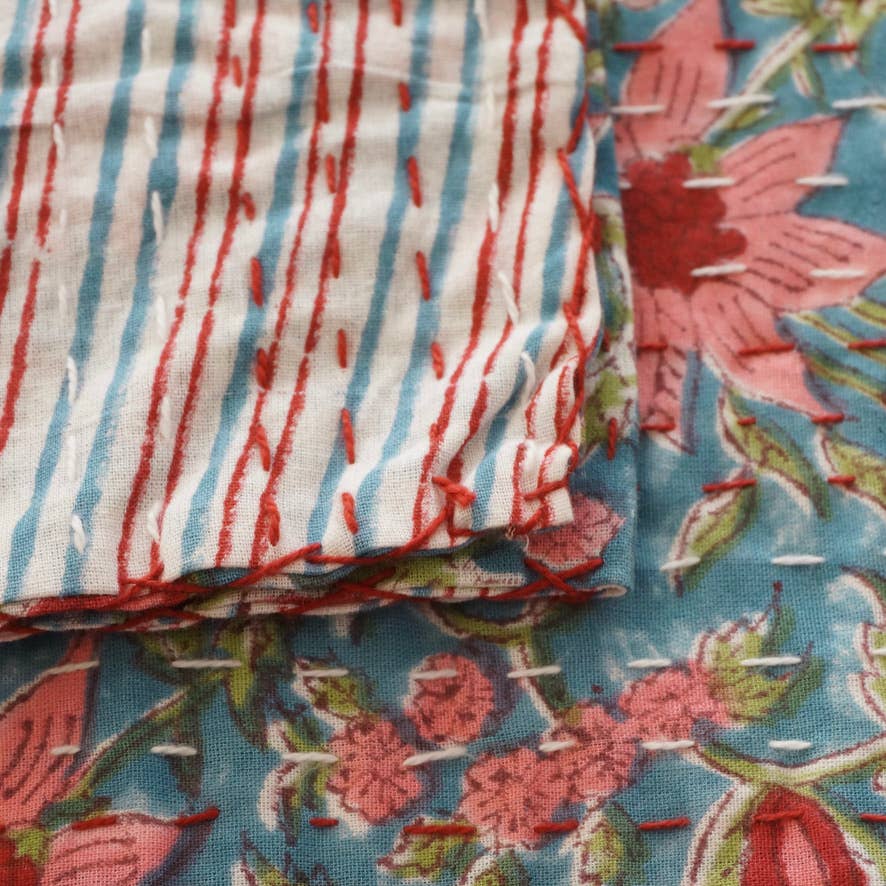 Claire Beaugrand - Wholesale Quilt - "Joy" printed cotton bedspread1