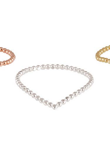 Petit punkt ring dråbe for engroshandel hos COCii JEWELRY