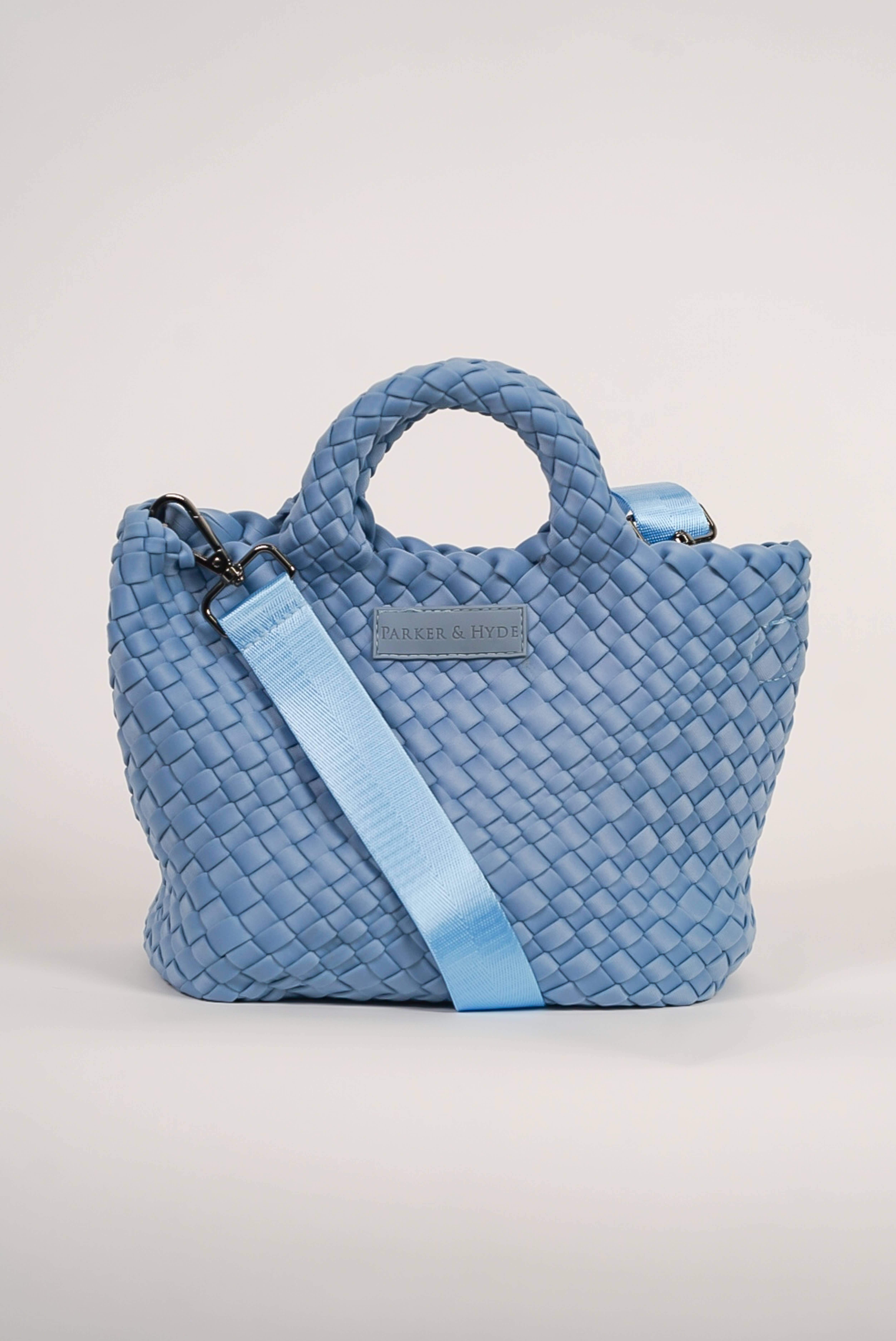 Parker & Hyde - Wholesale Tote Bag - Women's - Mini Woven Tote - Denim1