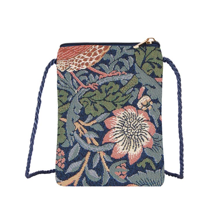 SignareArt - Wholesale Crossbody Bag - Women's - SMART-STBL | Smart Bag - William Morris Strawberry Thief Blue