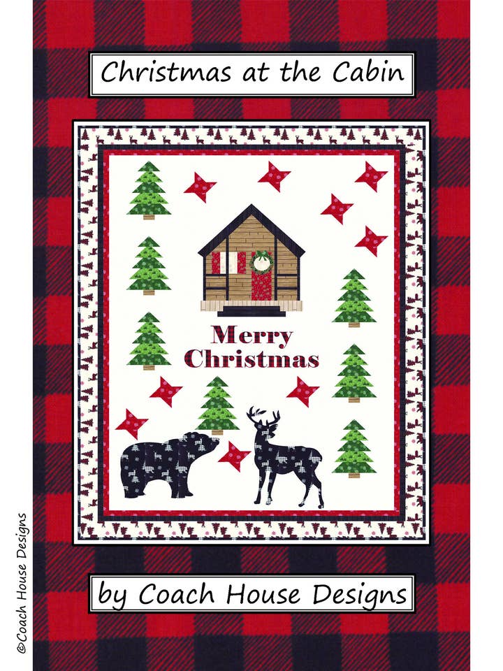 Natal no Padrão Quilt da Cabine por atacado de Coach House Designs