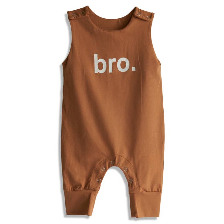 Baby / Toddler Romper - Bro (Rust) for wholesale by Denver James