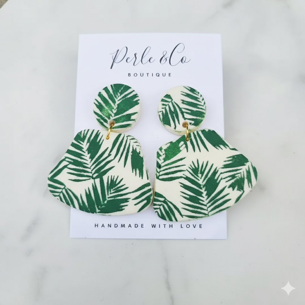 Perle &Co Boutique - Wholesale Dangle Earrings - Tropical Trapezoid0