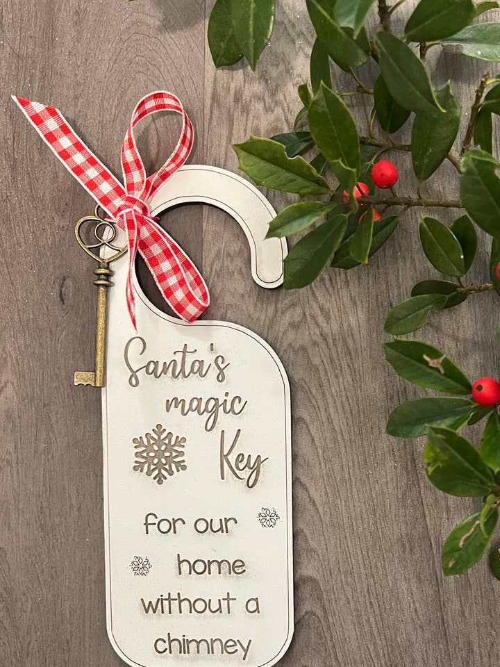 Santa Key for wholesale by A Cut Above Custom Designs
