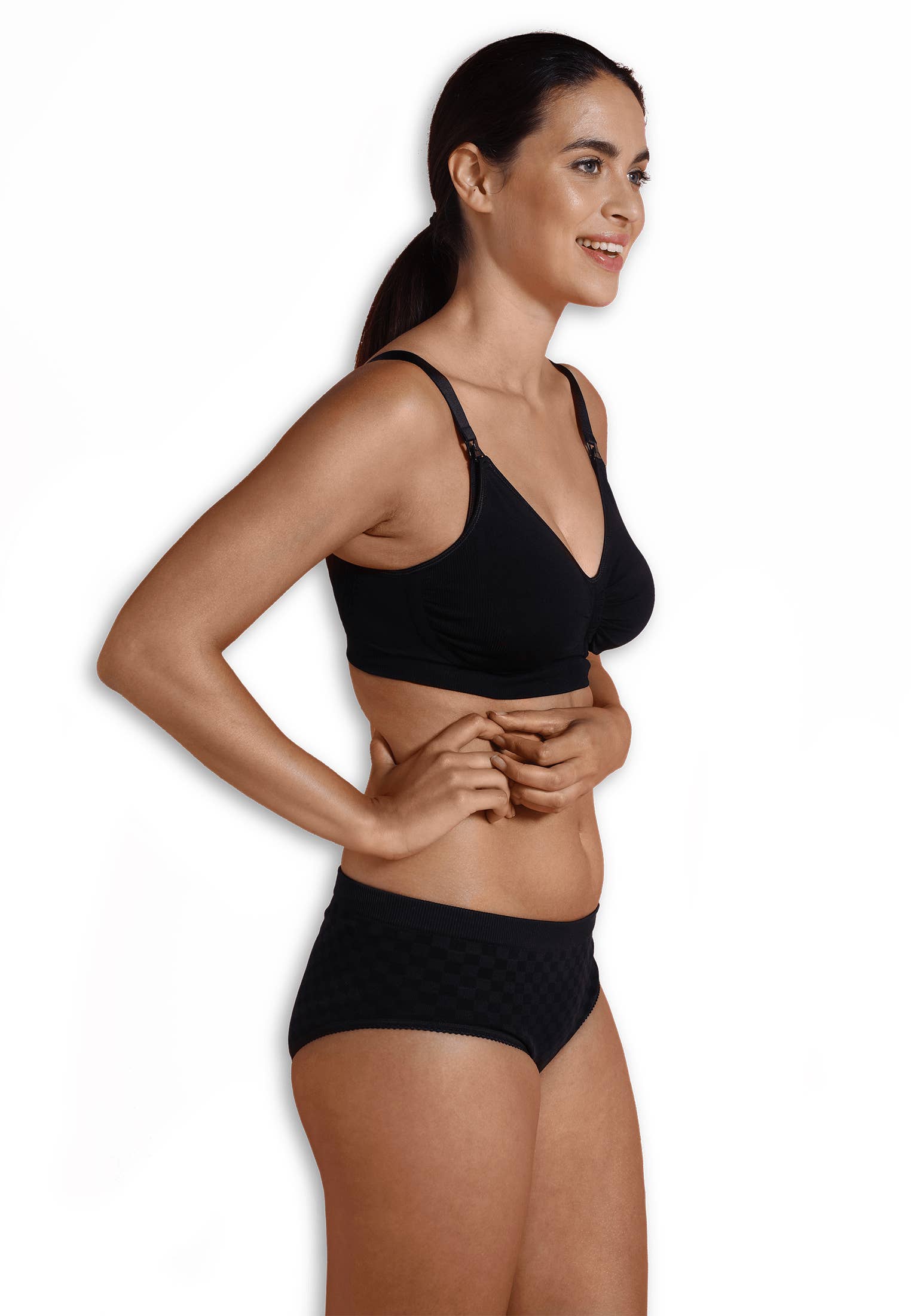 Carriwell - Wholesale Nursing Bra - Maternity - Padded Maternity & Nursing Bra (Black)2