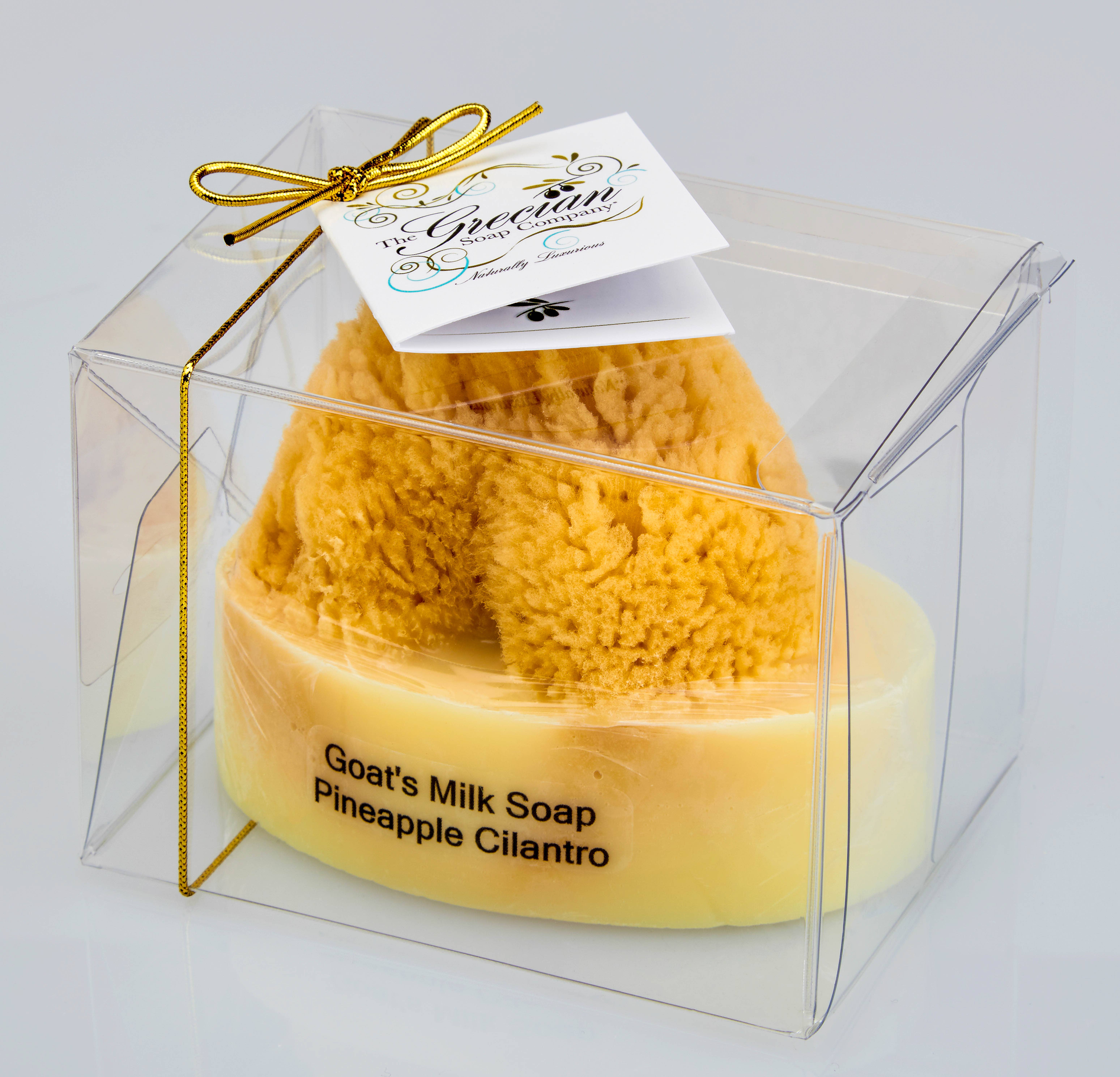 The Grecian Soap Company - Wholesale Bar Soap - Goat Milk Natural Exfoliating Soap Bar with Sea Sponge13
